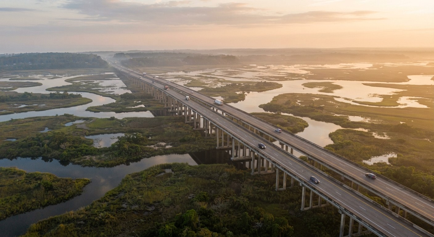 Interstate road and regional connections